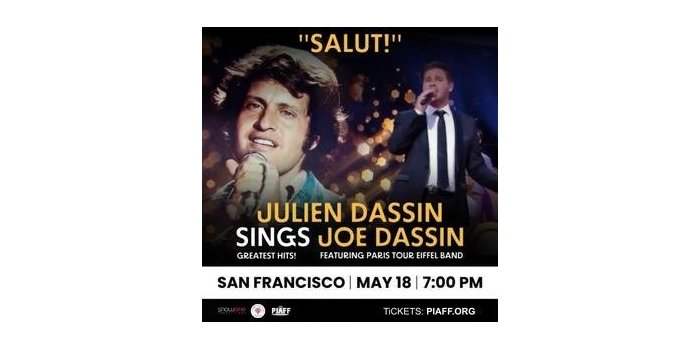 PIAFF Spectacles et Festivals : Julien Dassin chante Joe Dassin